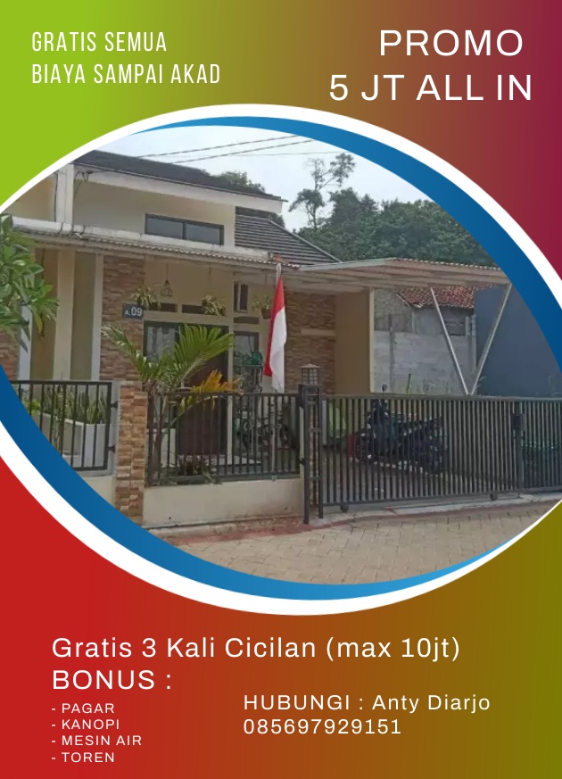 PROMO Juli 2023 Dijual rumah di parung bogor