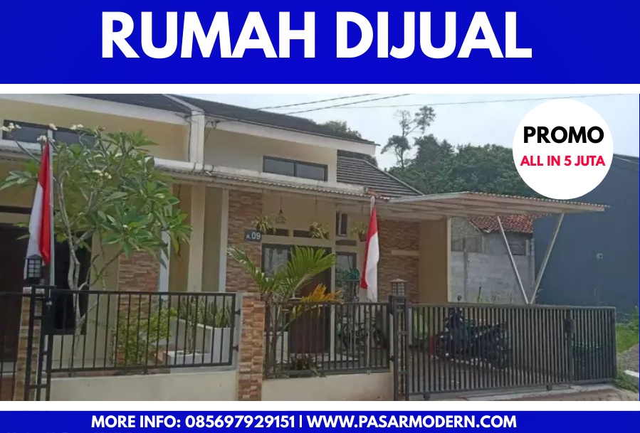 Jual Rumah PROMO 5 juta all in