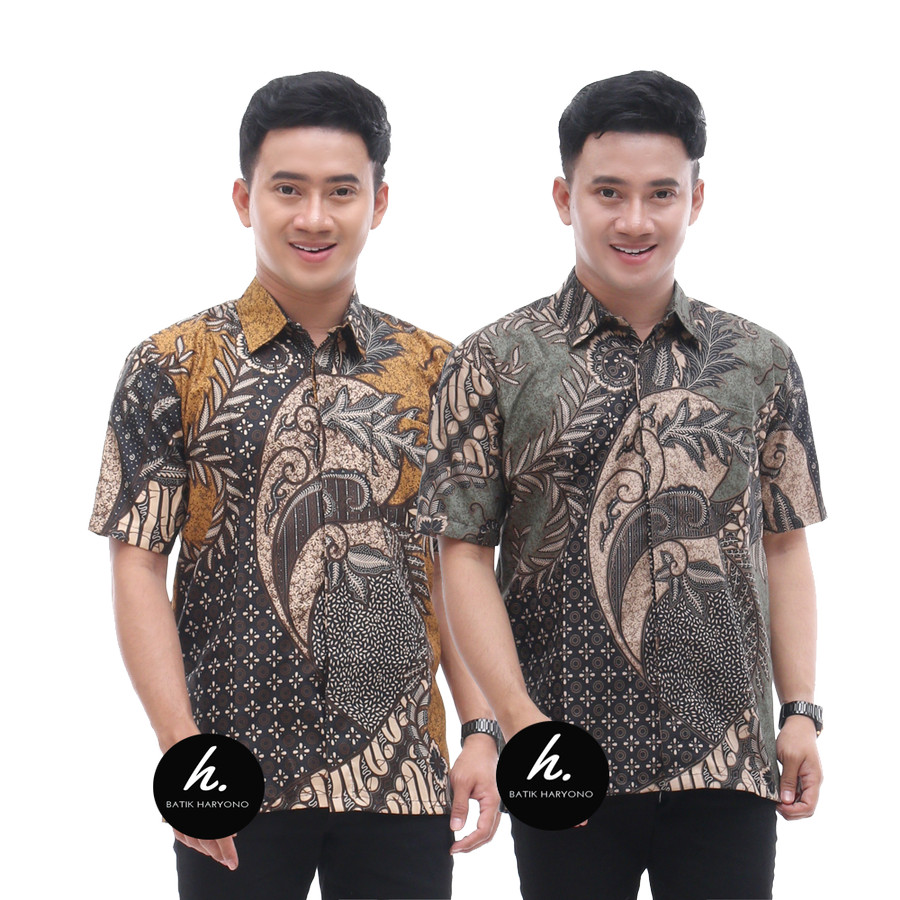 Baju Batik Pria Lengan Pendek BU003