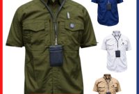 Jual Murah Kemeja Tactical Lengan Pendek PDL Lapangan Kerja Baju PDH warna Army