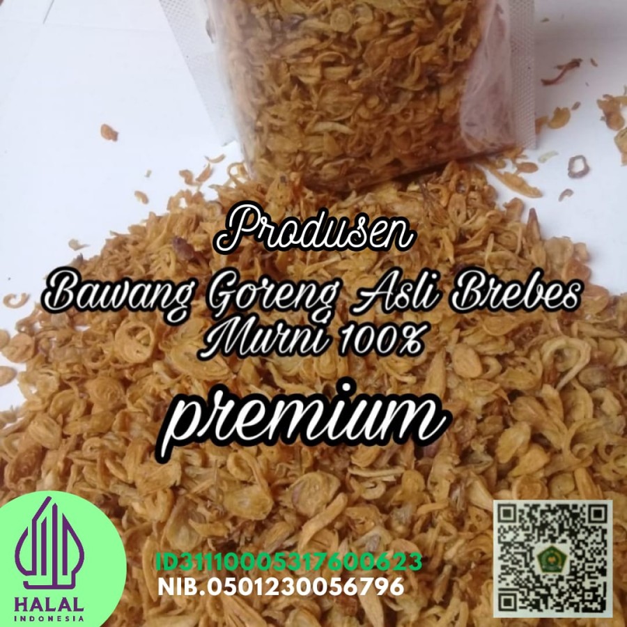 jual Murah Bawang Goreng Asli Brebes Murni 100%-500 Gram