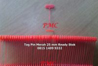 Tag pin merah 25 mm 081514099332