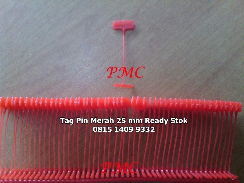 Tag Pin ukuran 25 mm warna Merah Ready Stok 081514099332