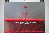 Jual Tag Pin ukuran 25 mm warna Merah di Depok