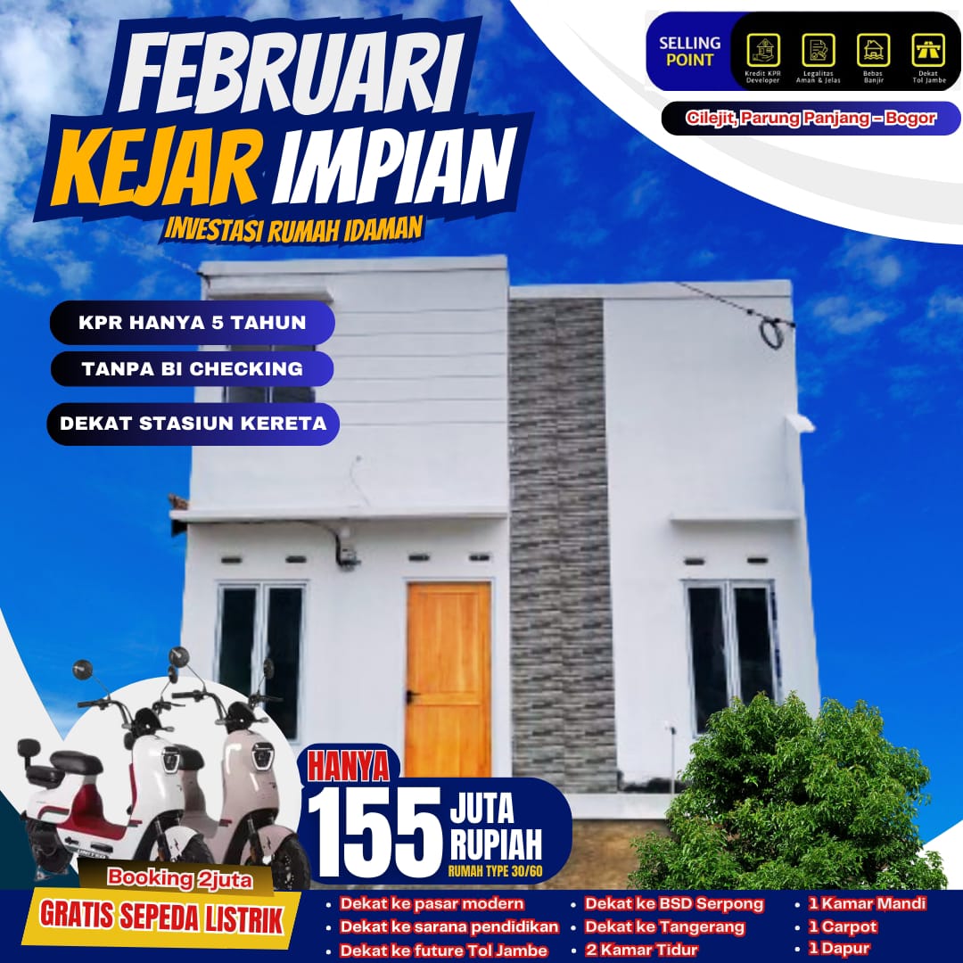 FEBRUARI KEJAR IMPIAN UNTUK PUNYA RUMAH IDAMAN TANPA BI CHEKING