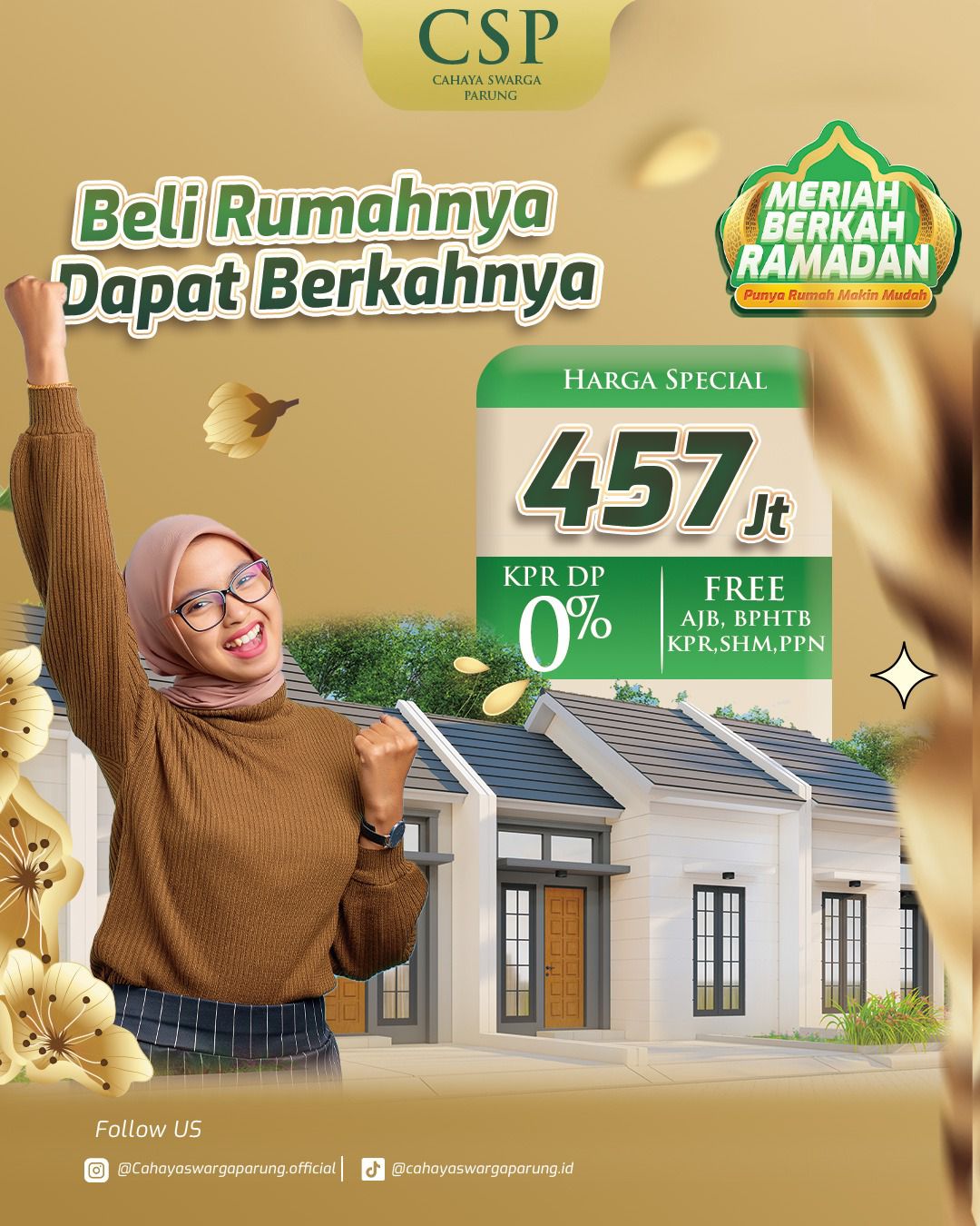 Beli Rumah Dapat Berkahnya di Cahaya Swarga Parung