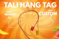 Price Tag Tali Hang Tag Aneka Warna