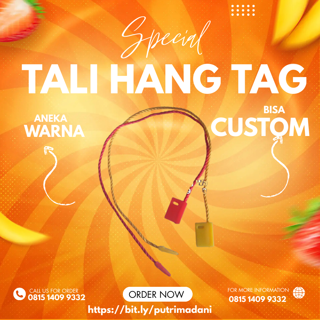 Price Tag Tali Hang Tag Aneka Warna