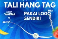 Tali Hang Tag Logo Butik Tali Gepeng