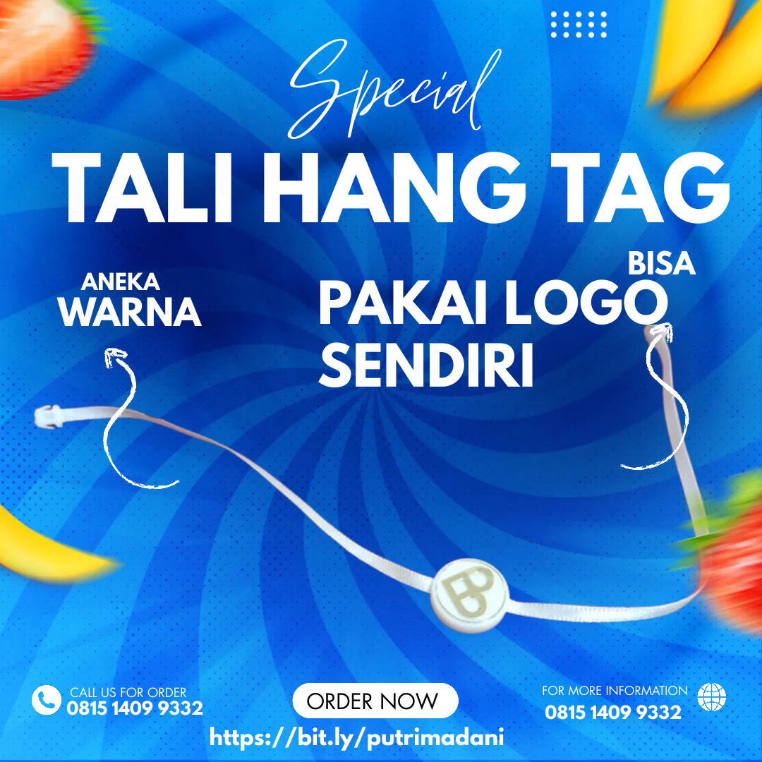 Tali Hang Tag Logo Butik Tali Gepeng