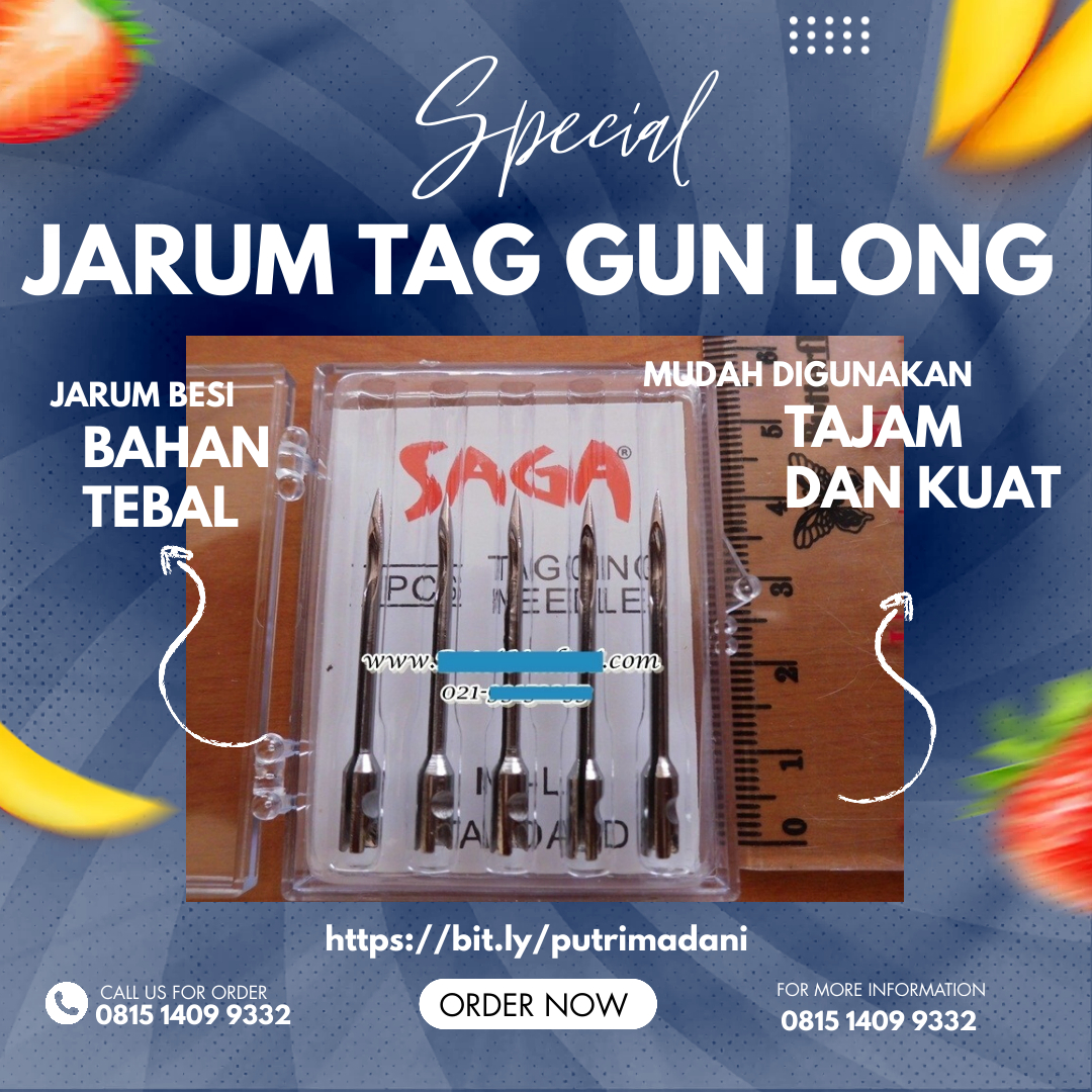 Jarum Tag Gun Long Ukuran lebih Panjang