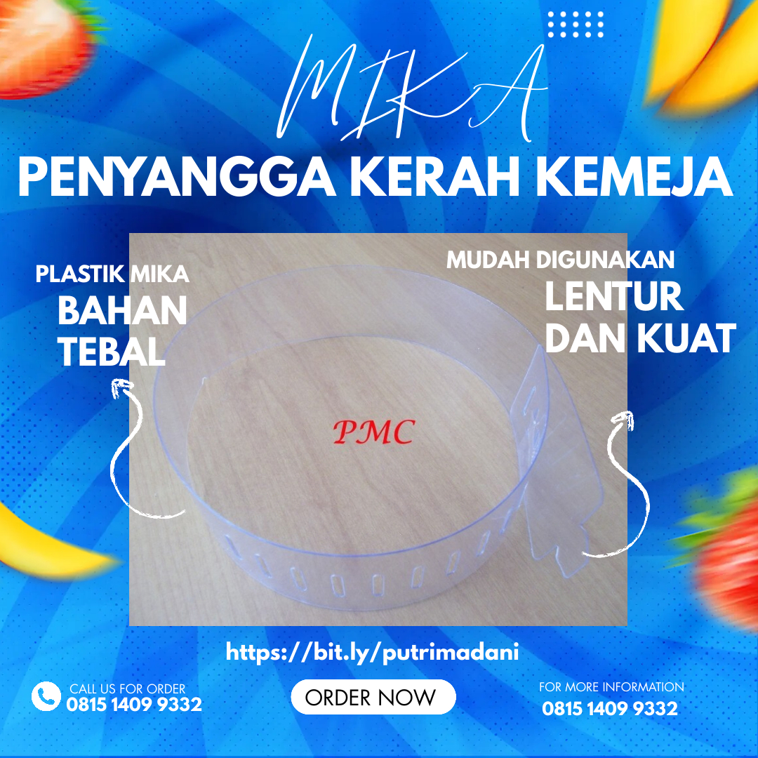 Plastik Mika Penyangga Kerah Kemeja