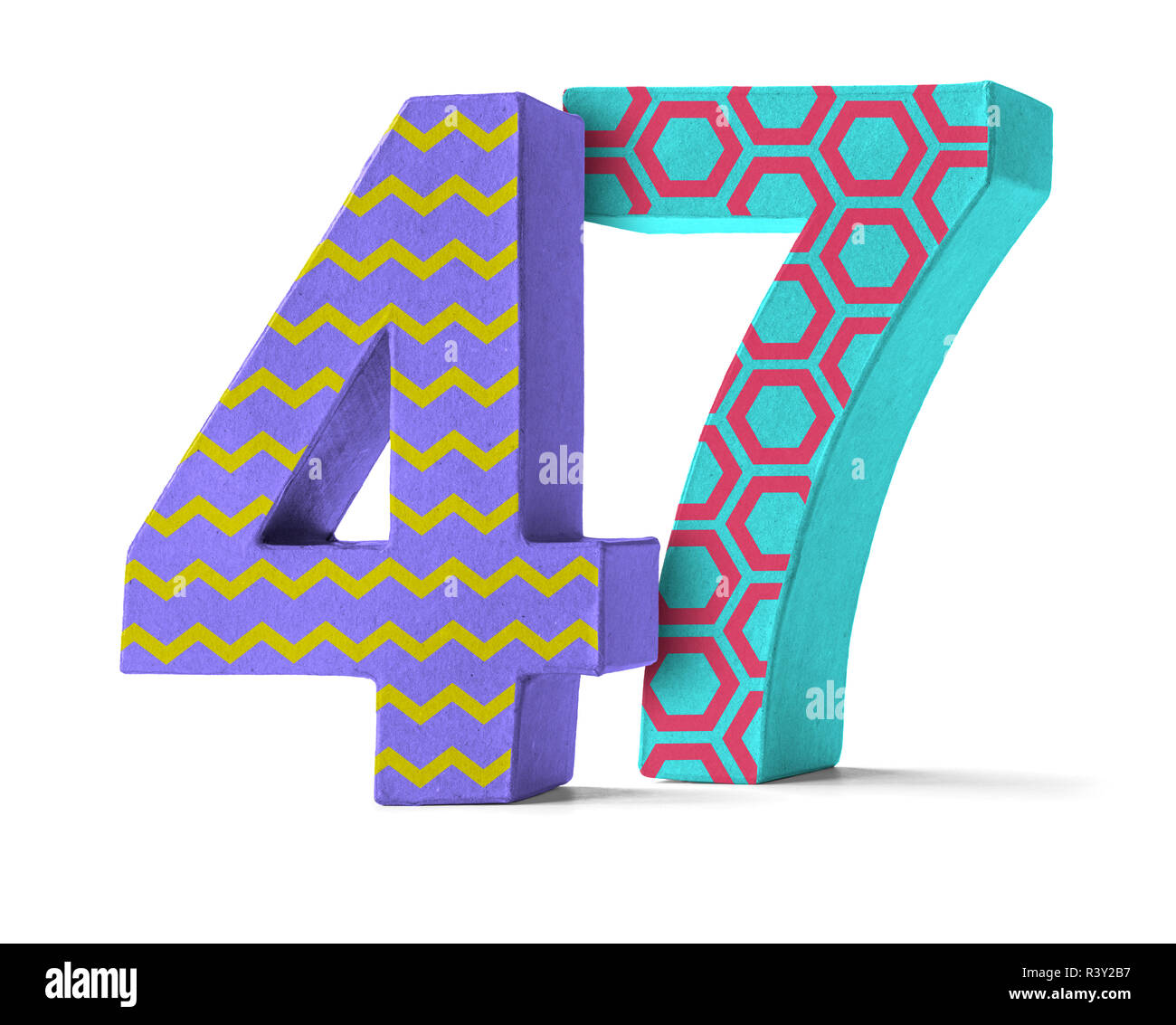 colorful-number-of-cardboard-number-47-R3Y2B7.jpg